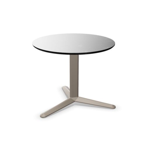 Gaber Arket Porcelain 60 H50 4-Pedestal Base Round Top Coffee Table