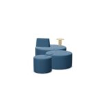 Nowy Styl Tri Ply Pouffe Set 5 Modular Freestanding Pouffe Arrangement