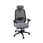 Nowy Styl Elovie Swivel Chair Mesh Back With Headrest Upholstered Office Chair