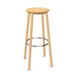 Kusch + Co Creva High Stool 4-Leg Lgw Frame NO Back Backrest Footrest Bar Stool