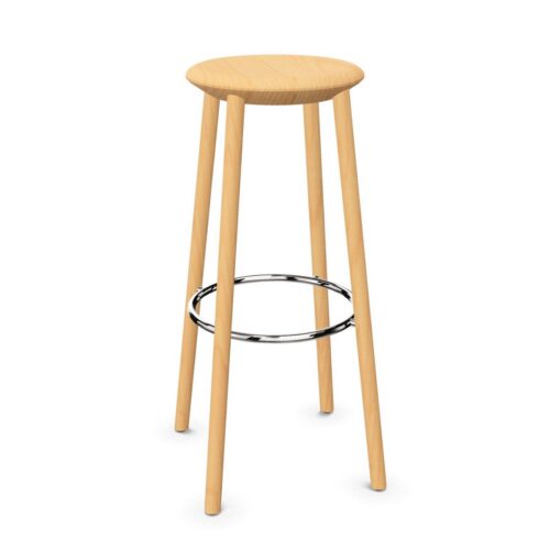 Kusch + Co Creva High Stool 4-Leg Lgw Frame NO Back Backrest Footrest Bar Stool