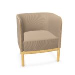 Gaber Place Small Place Wood 4-Leg Upholstered Armchair