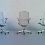Nowy Styl Airi Swivel Chair Mesh Back Task Fixed Armrests Office Chair