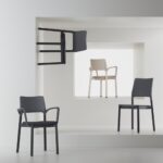 Kusch + Co Arn Frame Chair 4L Lgw HB Uph 4-Leg Upholstered High Frame Chair product view