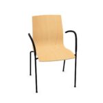 Kusch + Co Trio 4LA W 4-Leg With Armrests Upholstered Frame Chair