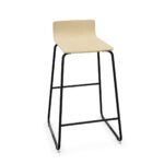 Nowy Styl Cafe Vii Hocker Cantilever Footrest Wooden Bar Stool
