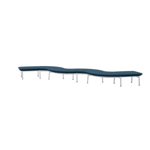 Kusch + Co Genaya GENPOUFFESETZSHAPE4 Modular Upholstered Z-Shaped Pouffe Set