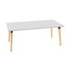 Kusch + Co San Siro Low Table I-Leg Lwm Base Coffee Table Rectangular Top Low