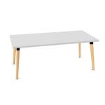 Kusch + Co San Siro Low Table I-Leg Lwm Base Coffee Table Rectangular Top Low