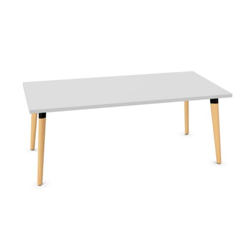Kusch + Co San Siro Low Table I-Leg Lwm Base Coffee Table Rectangular Top Low