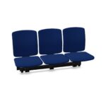 Kusch + Co V-Care Beam Seating 3U MW Uph 3-Seater Upholstered Wall-Mounted