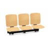 Kusch + Co V-Care Beam Seating 3U MW W Wall-Mounted 3-Seater Folding Beam