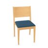 Kusch + Co Luca Stationary Chair 4-Leg Stb Lgw Frame Wooden Uph Back