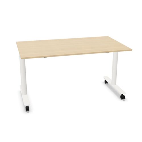 Bralco Rectangular Mobile Desk Straight Edge Desk