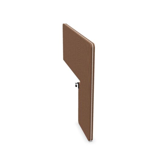 Bralco GH Desk-Mounted Fabric-Covered With Acoustic Desk Screen