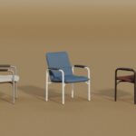 Kusch + Co Baricosi Armchair 4-Leg Frame With Armrests Upholstered Lounge product view