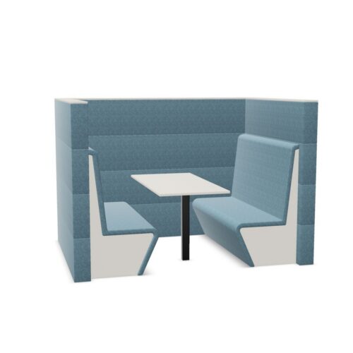 Nowy Styl Sand American Diner 4U U-Shape High-Back Two-Seat Meeting Booth With