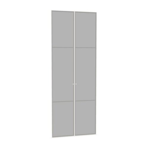Bralco Double-Door Framed Glass Storage Cabinet