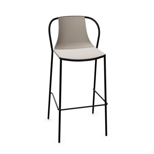 Gaber Kasia Stool H76 4-Leg Upholstered Shell Bar Stool