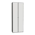 Bralco E24 Glass-Door Tempered Doors Storage Cabinet