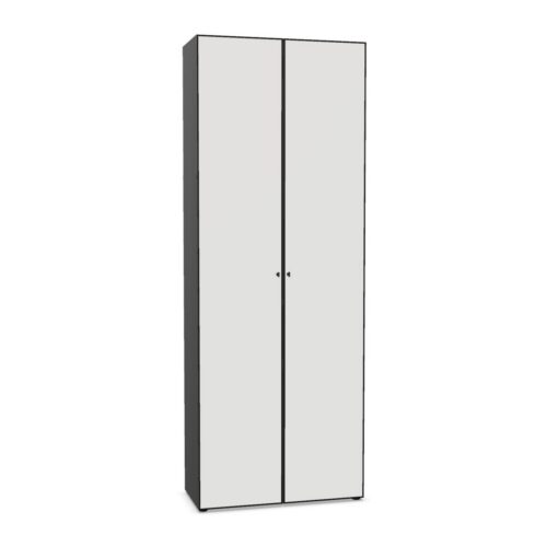 Bralco E24 Glass-Door Tempered Doors Storage Cabinet