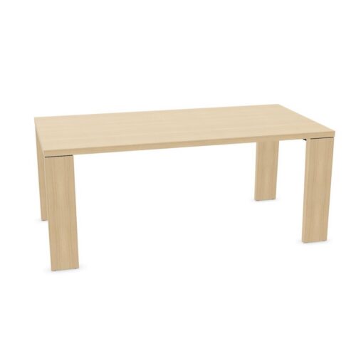 Bralco Fixed-Height Leather Insert Executive Desk