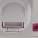 Kusch + Co Bound Armchair Swivel LB-Uph Back Upholstered Lounge Armchair arrangement view