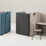 Nowy Styl Brainy Desk Freestanding Uph Mobile Acoustic Pod Upholstered