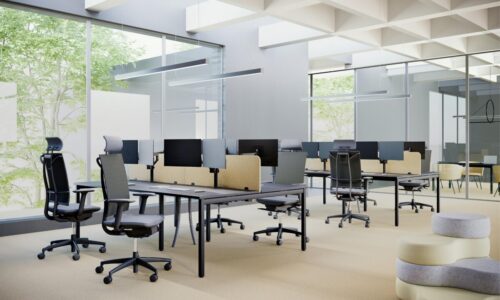 Nowy Styl Multo Upper Front Desk Panel Felt Front-Mounted Desk Screen