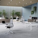 Nowy Styl Multo Upper Front Desk Panel Felt Front-Mounted Desk Screen