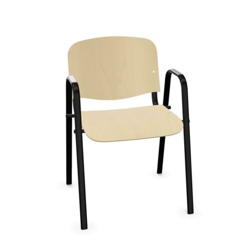 Nowy Styl Iso Wood W 4-Leg With Armrests Frame Chair
