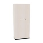 Nowy Styl Sqart D2 Veneer Hinged Double Door Freestanding Metal Wardrobe Cabinet