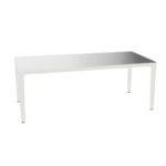 Frezza Alplus 4-Leg Glass Top Office Desk