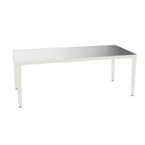 Frezza Alplus 4-Leg Glass Top Office Desk