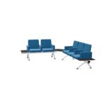 Kusch + Co V-Travel Bench-5 Soft Lshaped Arm 5-Seat With Armrests Upholstered