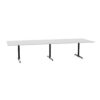 Kusch + Co San Siro Table Single Column T-Leg Frame Base Rectangular Meeting