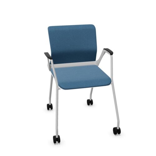 Nowy Styl Youteam Stationary Chair 4-Leg Roll Frame LB-Mesh Uph Back With