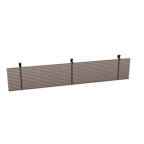 Bralco Lamellar Slatted Desk Screen Desk Modesty Panel
