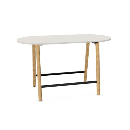 Nowy Styl Levitate High Table A-Leg Base Oval Tabletop Meeting Table