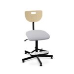 Nowy Styl Werek FB Plus ST26-BL 5-Star Wooden Back Counter Swivel Chair