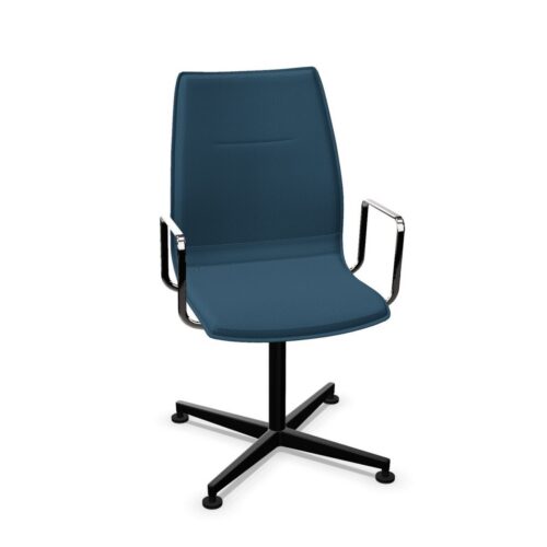Kusch + Co Uni Verso Swivel Conference Chair HB-Uph Back 4-Star Base High
