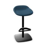 Kusch + Co Lupino Hocker One-Column LB-Uph Back Floor-Fixed Upholstered Bar
