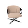 Gaber Cucaracha LB Uph Tilt 4 Blade Base Upholstered Swivel Lounge Chair With