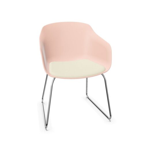 Gaber Dame Sled Seat Tube Shell Chair