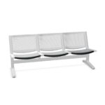 Kusch + Co 8000 Bench-3 3-Seat Perforated Backrest Beam Seating