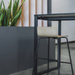 Nowy Styl Cafe Vii Hocker Cantilever Footrest Wooden Bar Stool