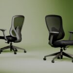 Nowy Styl Calis Swivel Chair Mesh Back Task Upholstered Seat Office Chair
