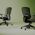 Nowy Styl Calis Swivel Chair Mesh Back Task Upholstered Seat Office Chair