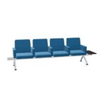 Kusch + Co V-Travel Bench-4 Soft Modular Arm End 4-Seat With Armrests