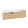 Bralco Sideboard Wood Doors Storage Cabinet